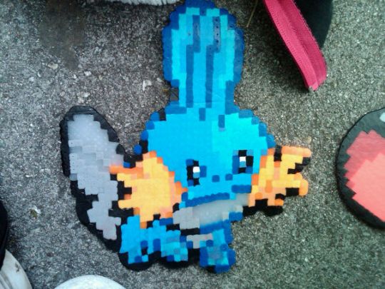 1298941713 27 FT5943 Bead Sprite   Mudkip By Dotted Chicken 